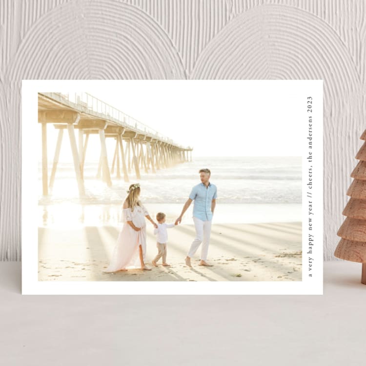 "inscribe" - Holiday Cards in Snow by Julee London - Front