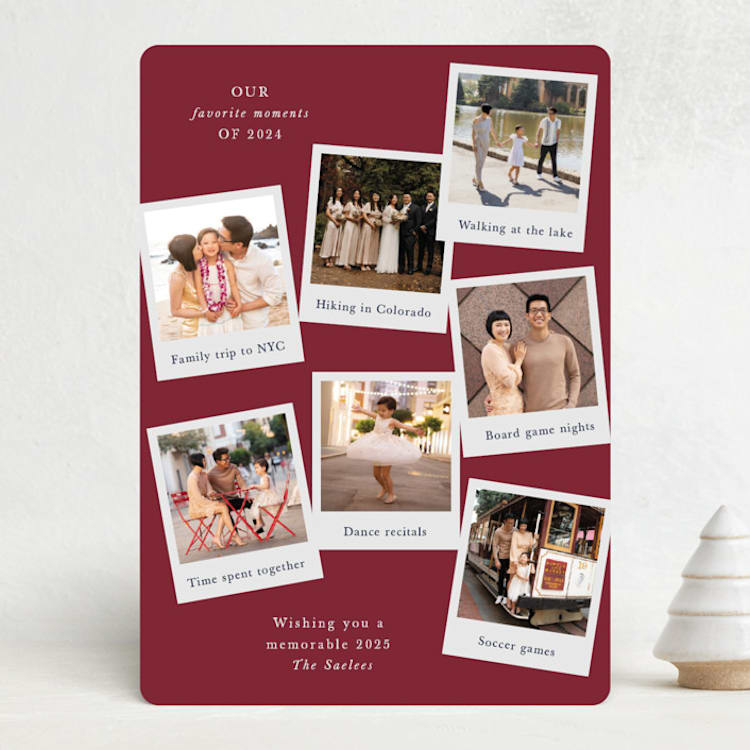 "Favorite Memories" - Holiday Cards in Mulled Wine by Holly Whitcomb - Front