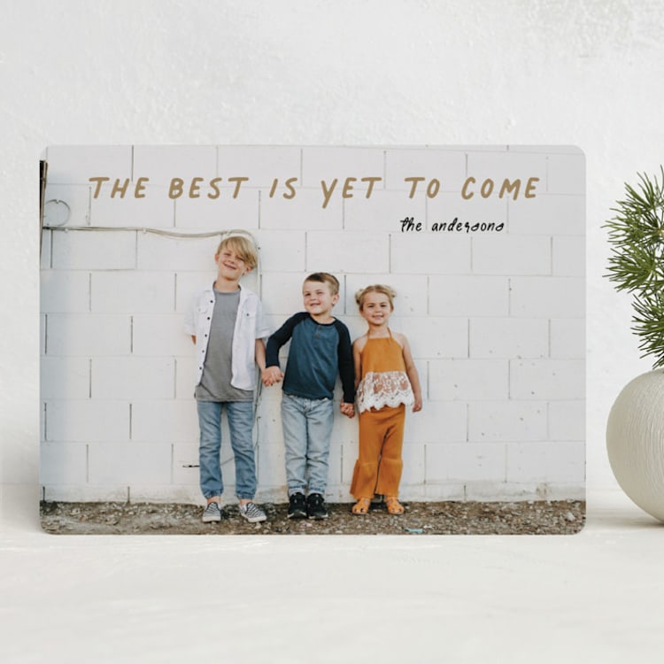 "the best year" - Holiday Cards in Toffee by Alexandra Dzh - Front