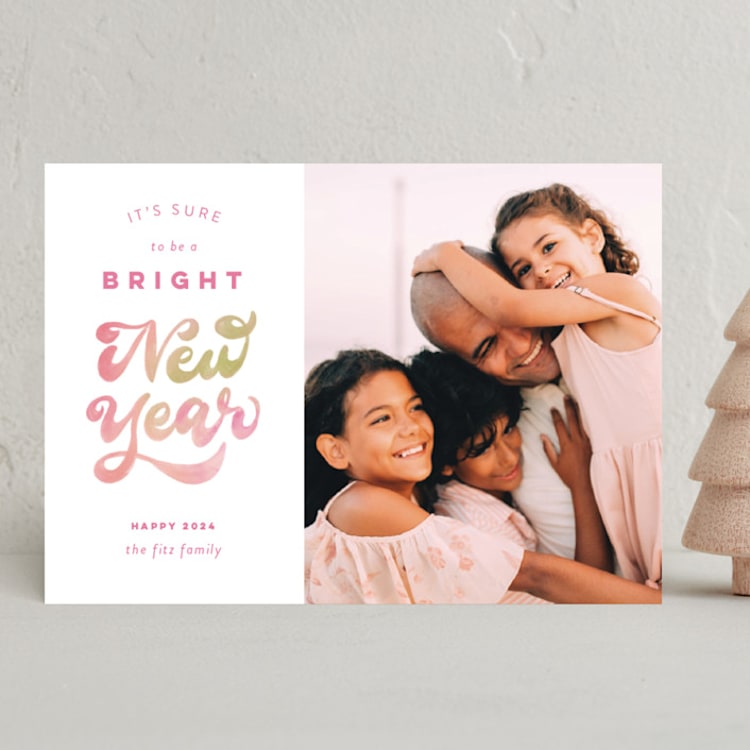 "Funky New Year" - Holiday Cards in Paloma by Ashley DeMeyere - Front