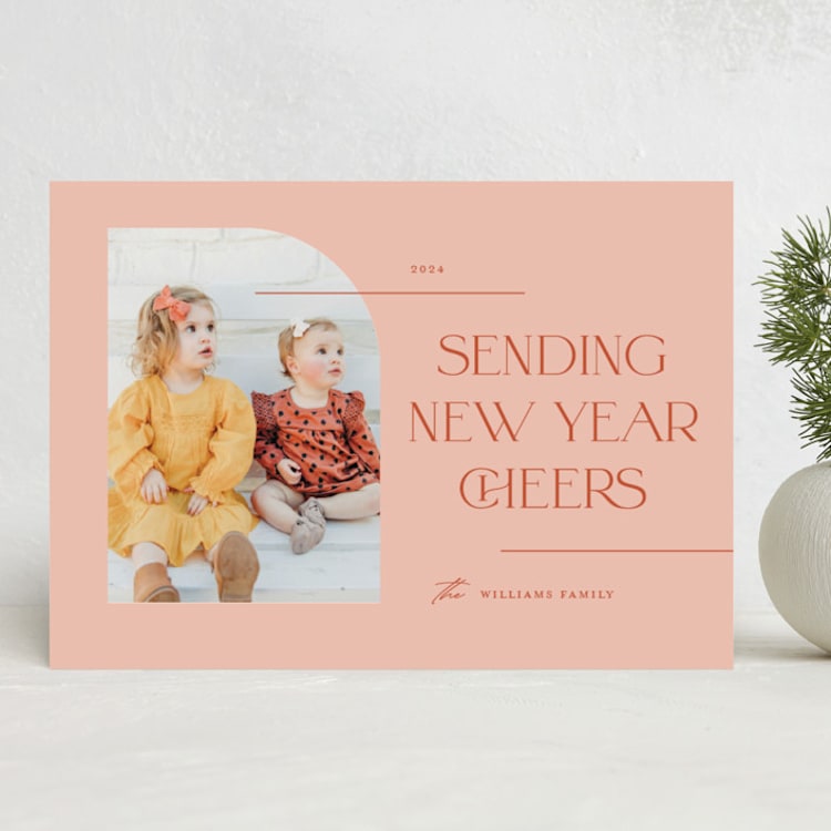 "make it happy" - Holiday Cards in Pinkberry by Christie Garcia - Front