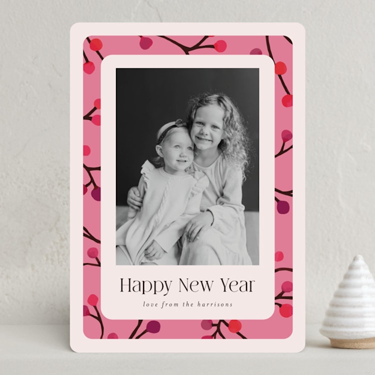 "Bright Berries" - Holiday Cards in Rosie by Katherine Moynagh - Front