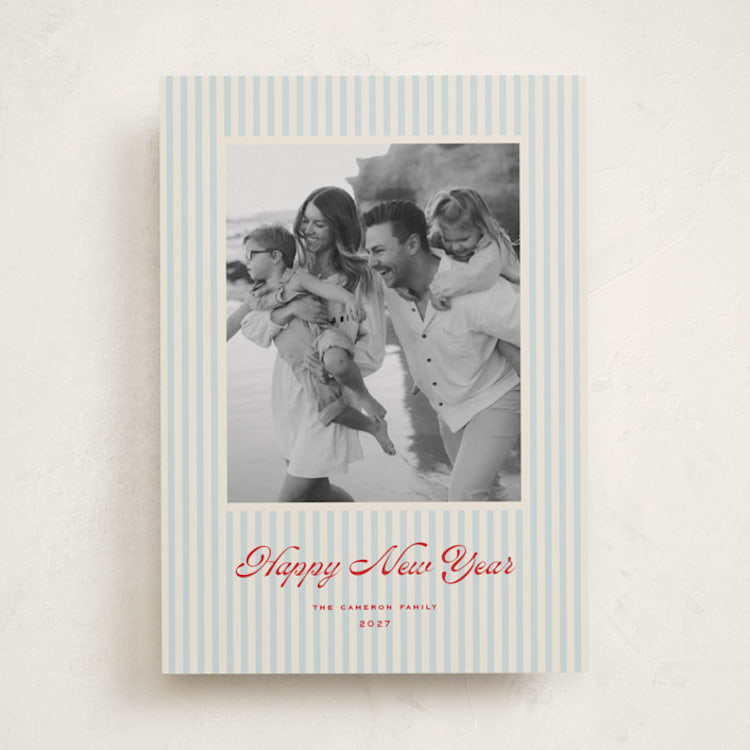 "Newport" - Holiday Cards in Berry by Wildfield Paper Co - Front