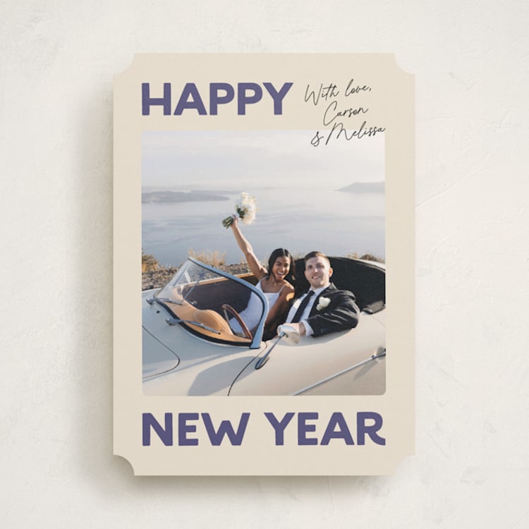 "Big and Bold" - Holiday Cards in Twilight by Carmia C. - Front