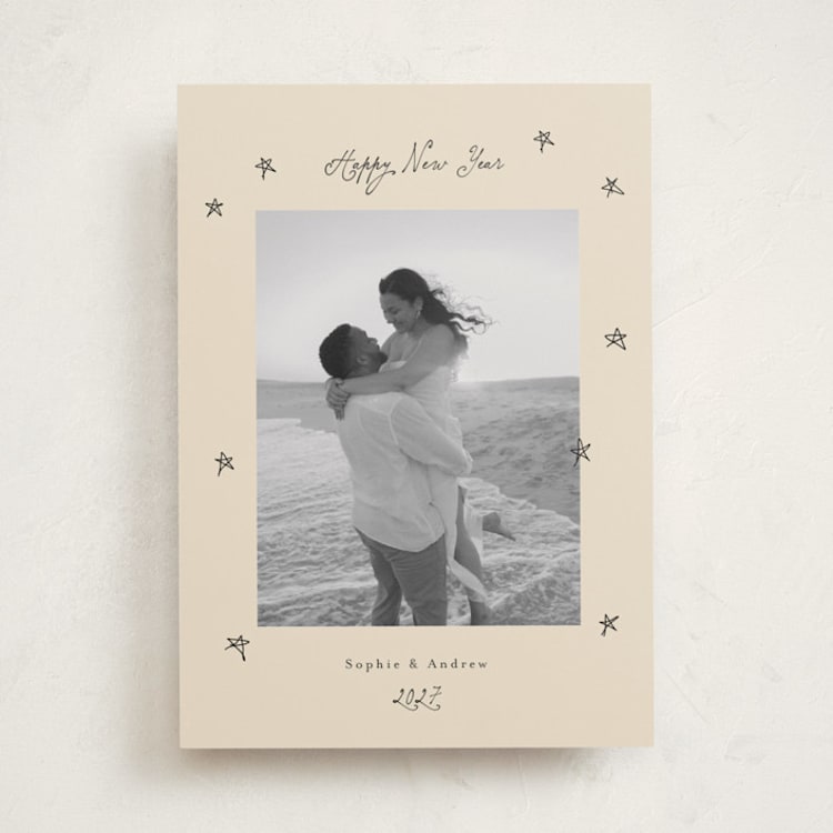 "hand drawn stars" - Holiday Cards in Vanilla by Benita Crandall - Front