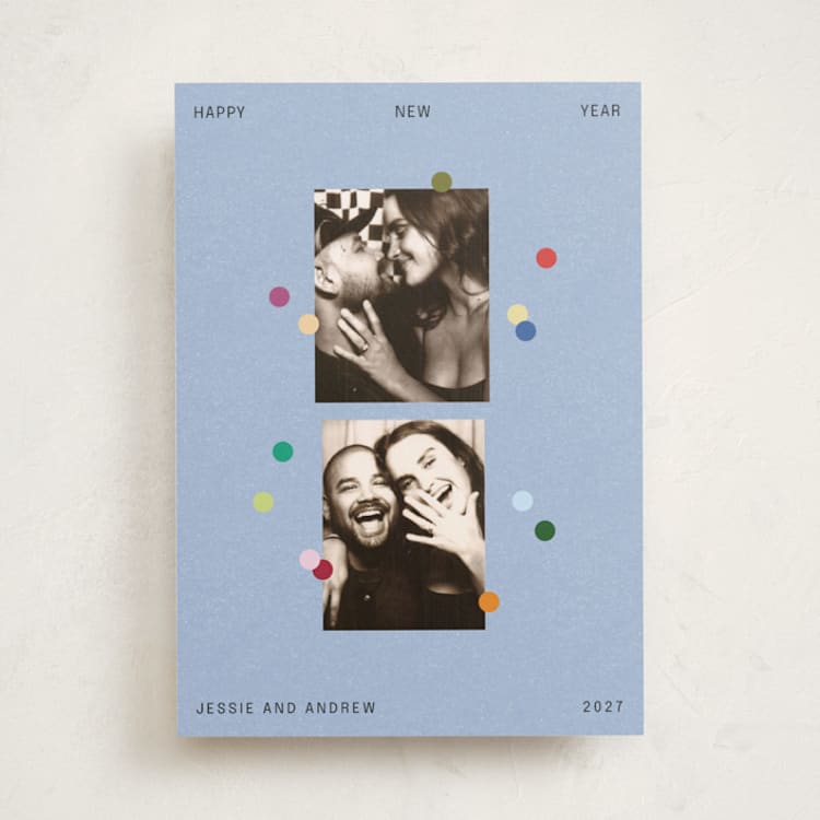 "Confetti Tossed" - Holiday Cards in Draft by Kercia Jane - Front