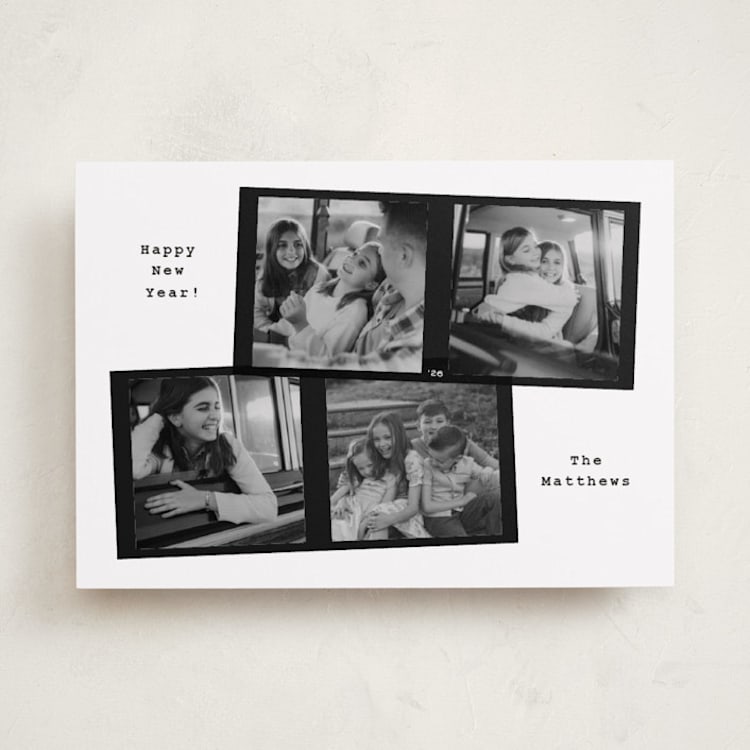 "120 film" - Holiday Cards in Snow by Adelyn T. - Front