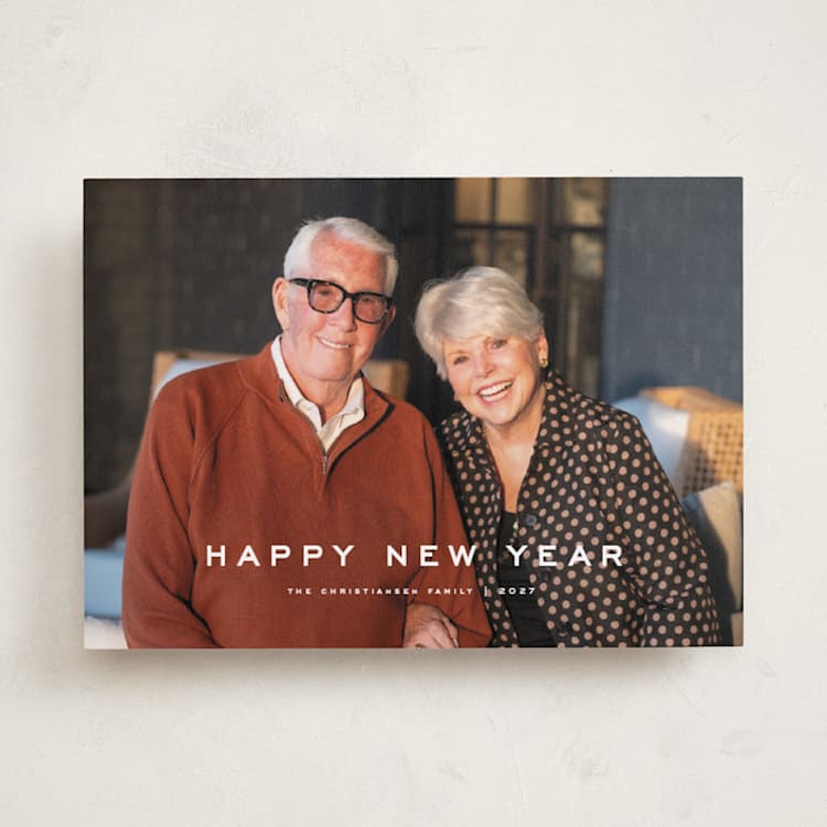 "Olympus" - Holiday Cards in Cloud by Wildfield Paper Co - Front