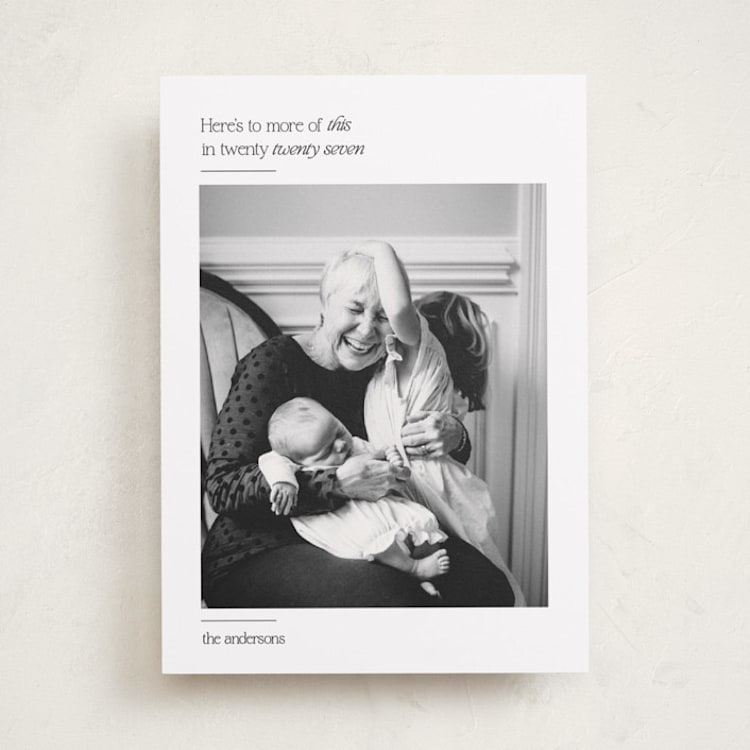 "more of this" - Holiday Cards in Ivory by Annie Shapiro - Front