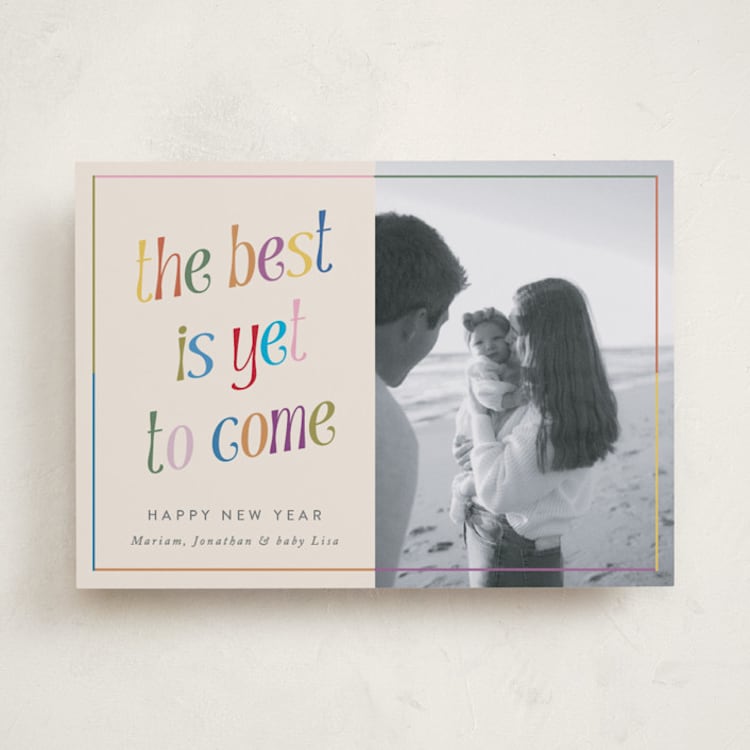 "the best" - Holiday Cards in Cream by lulu and isabelle - Front