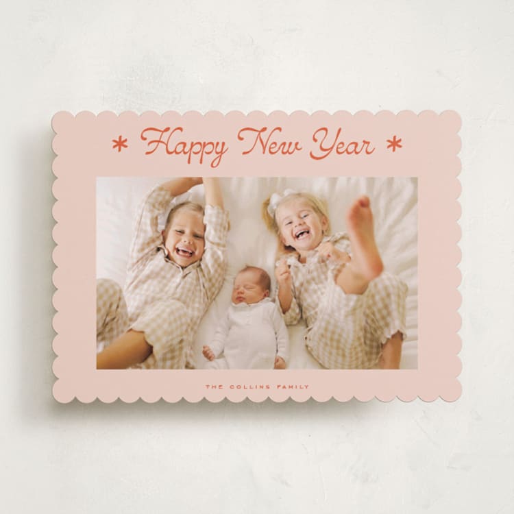 "Peachy" - Holiday Cards in Sherbert by Stacey Meacham - Front