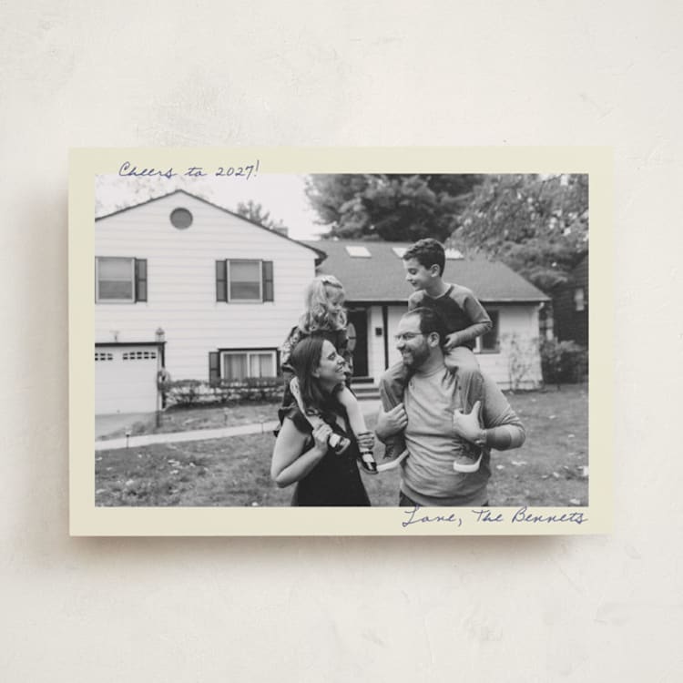 "nostalgia" - Holiday Cards in Bluebird by Helena Vitto - Front