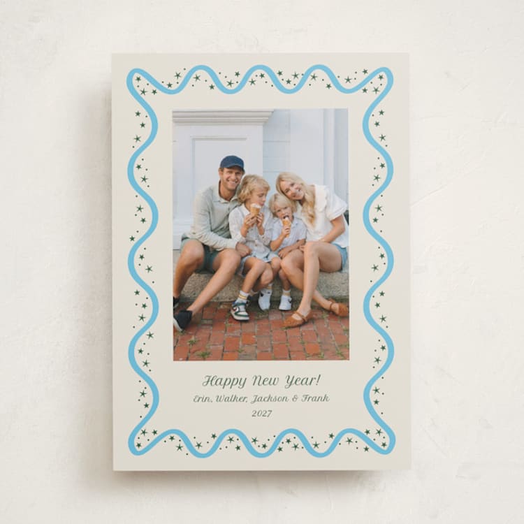 "Stelle" - Holiday Cards in Ice Skate by Megan Davis - Front