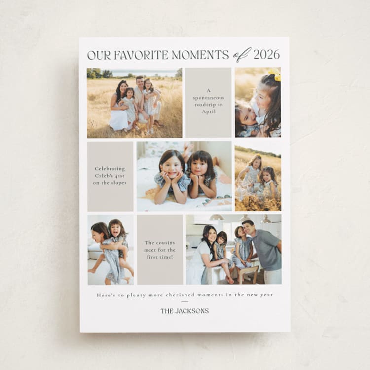 "Favourite Moments" - Holiday Cards in Tinsel by Adelyn T. - Front