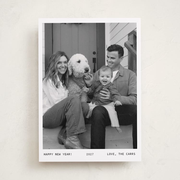 "Momento" - Holiday Cards in Snow by Lindsay Megahed - Front