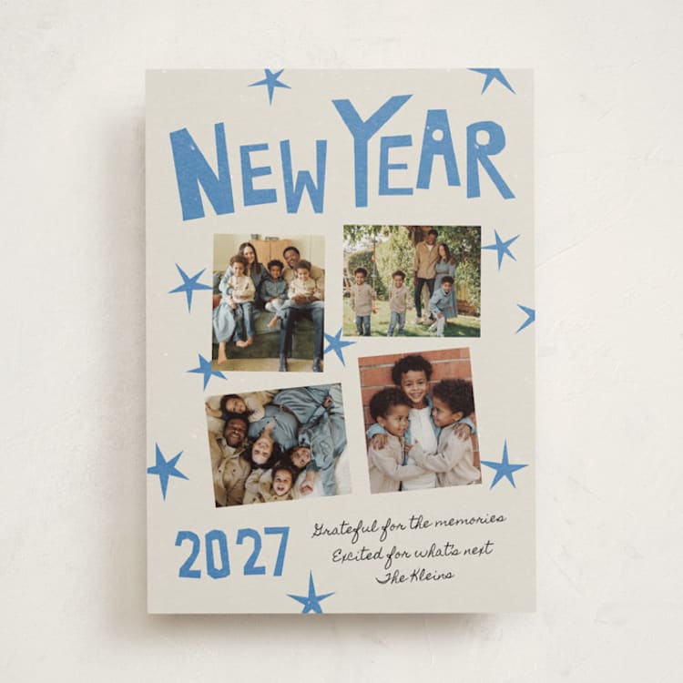 "paper scraps" - Holiday Cards in Sea by Inkblot Design - Front
