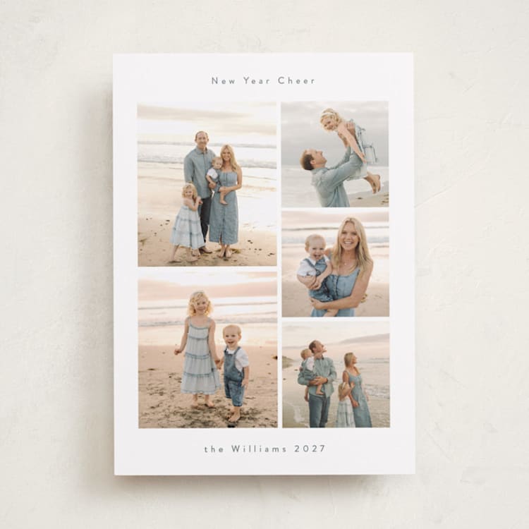 "Quintet" - Holiday Cards in Cloud by Nicole Walsh - Front