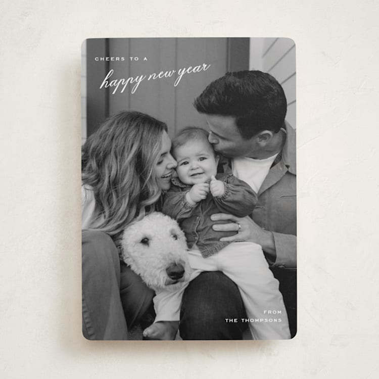 "Upward" - Holiday Cards in Snow by Amy Kross - Front