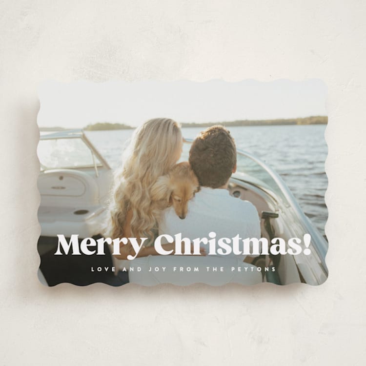 "here we go!" - Holiday Cards in Snow by Kristie Kern - Front