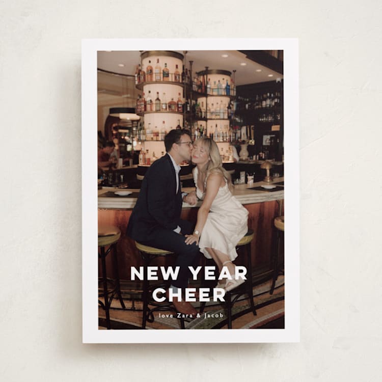 "New Year love" - Holiday Cards in Opal by Benita Crandall - Front