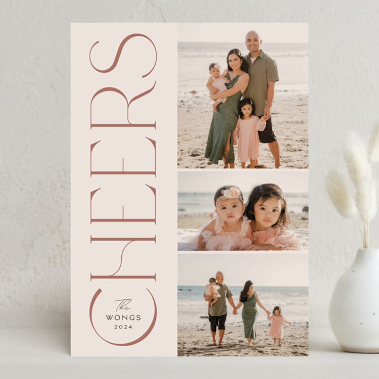 "Storyboard" - Holiday Cards in Crema by Olivia Raufman - Front
