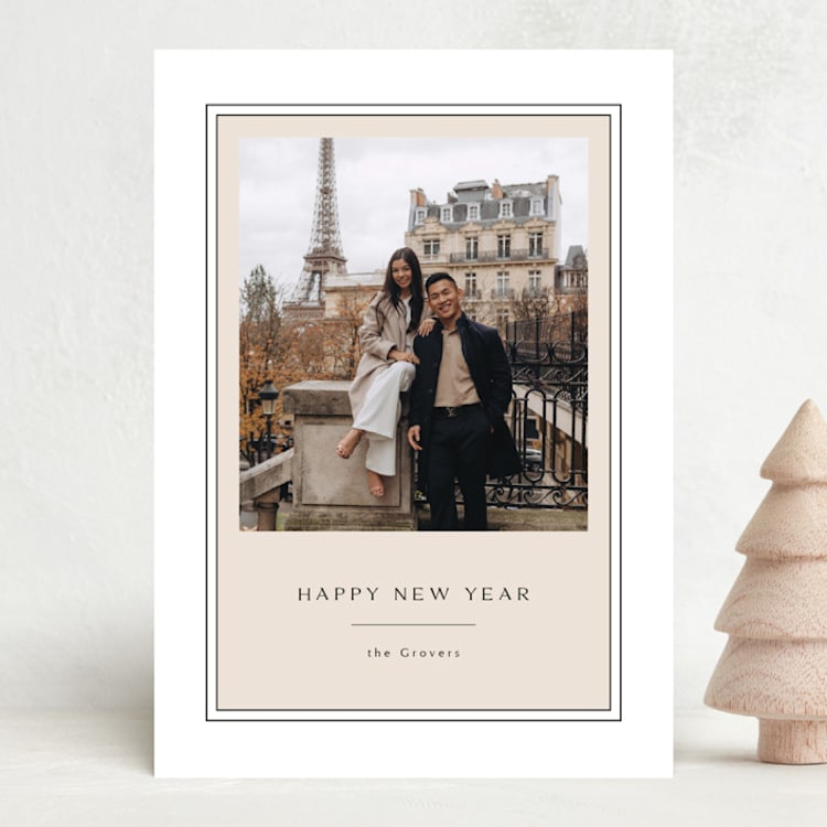 "Simply framed" - Holiday Cards in Cookie Dough by Danie Romrell - Front