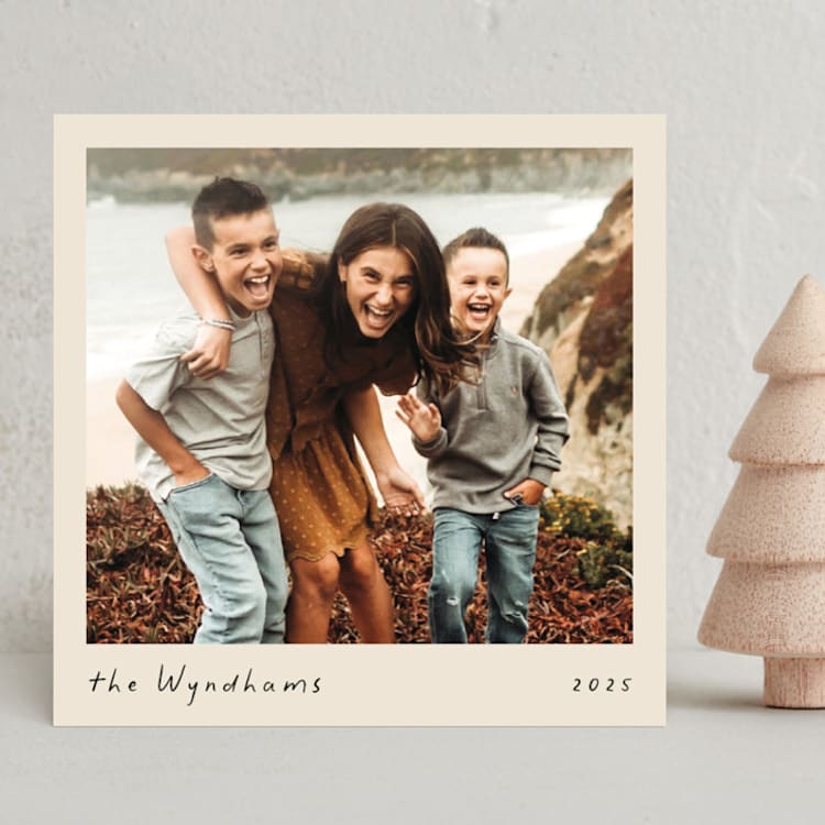 "Memory Box" - Holiday Cards in Cream by Cindy Reynolds - Front