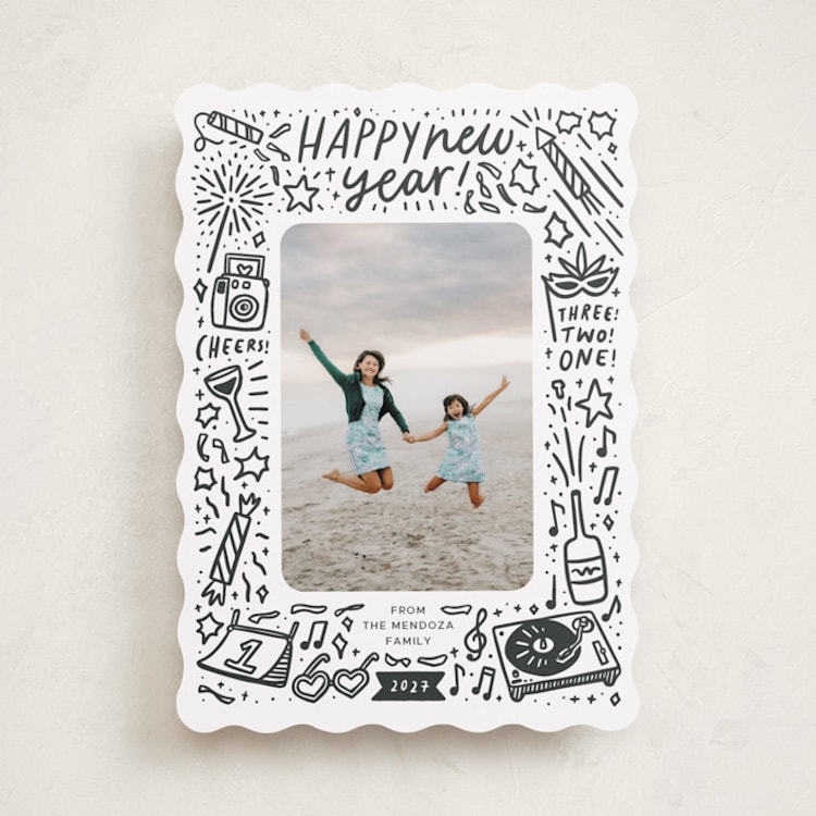 "Three! Two! One!" - Holiday Cards in Metal by Abbigail Lim - Front
