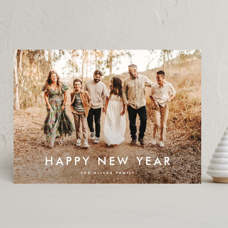 "First" - Holiday Cards in Winter by AK Graphics - Front