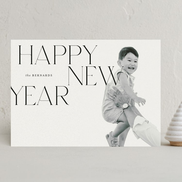 "Dawn" - Holiday Cards in Granite by Carrie ONeal - Front
