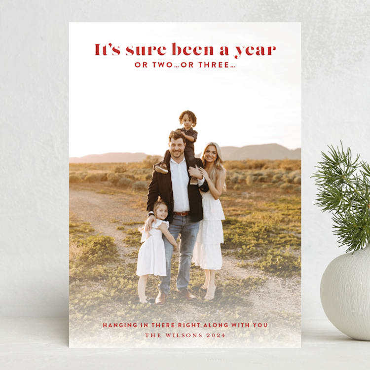 "two or three" - Holiday Cards in Crimson by Kimberly Morgan - Front