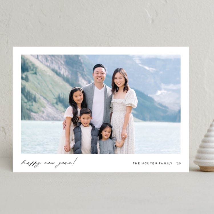 "shout!" - Holiday Cards in Snow by Carolyn Nicks - Front