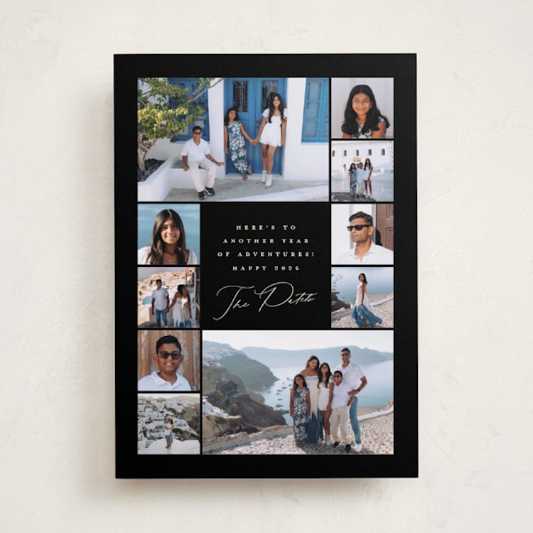 "Our Adventures" - Holiday Cards in Raven by Olivia Raufman - Front