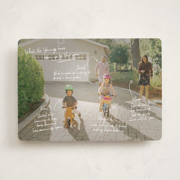 "Update" - Holiday Cards in Snow by Kennedi Shaw - Front