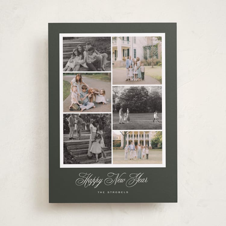 "claremont" - Holiday Cards in Midnight by Sara Hicks Malone - Front