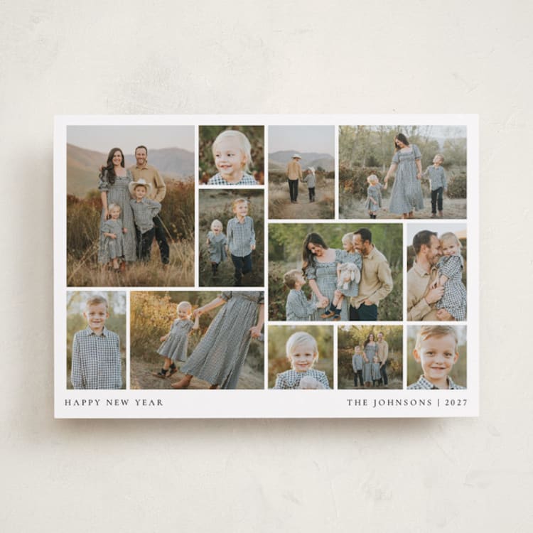 "Photomontage" - Holiday Cards in Snow by Meggy Masters - Front