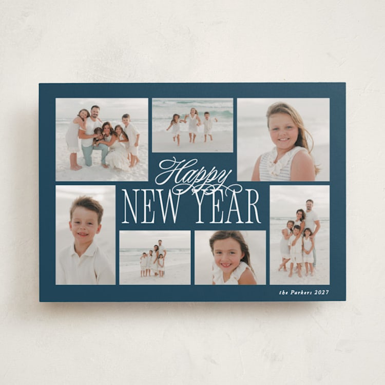 "Surround" - Holiday Cards in Midnight by Brianne Larsen - Front