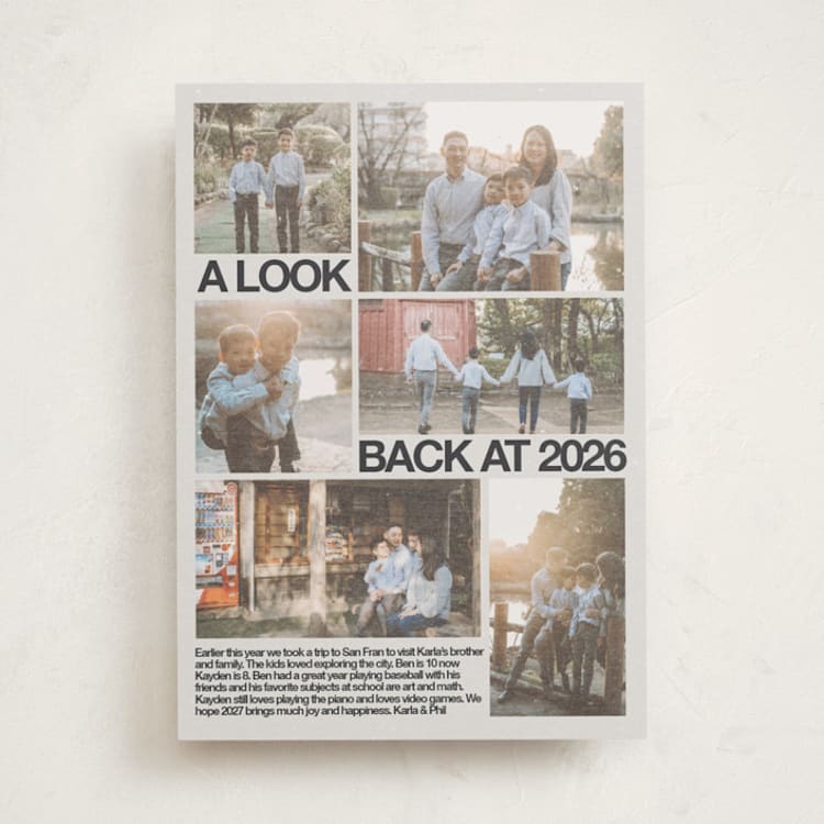 "Archive Magazine" - Holiday Cards in Ink by Inkblot Design - Front