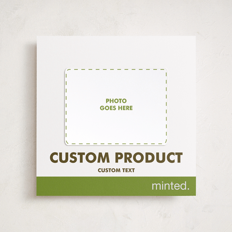 "Landscape Custom" - Foil-Pressed Holiday Photo Mount Cards in Golden by Minted Custom - Front