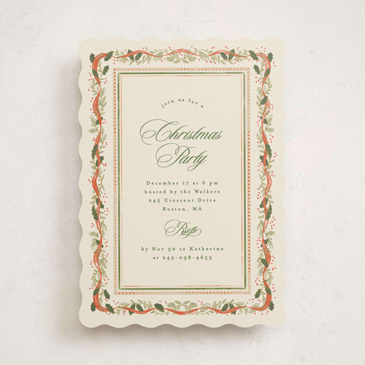 "Christmassy" - Party Invitations in Eggnog by Creo Study - Front