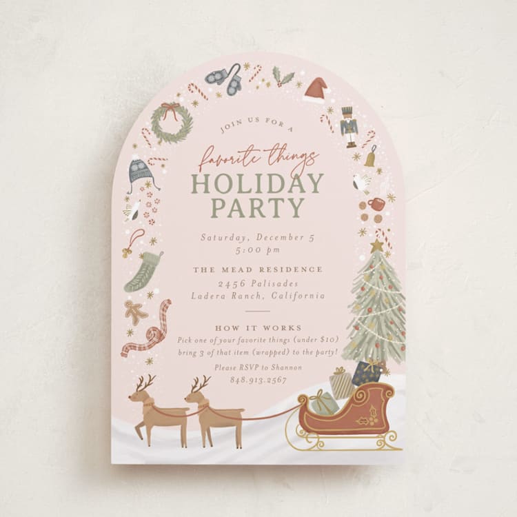 "My Favorite Things" - Party Invitations in Gumdrop by Joanna Griffin - Front