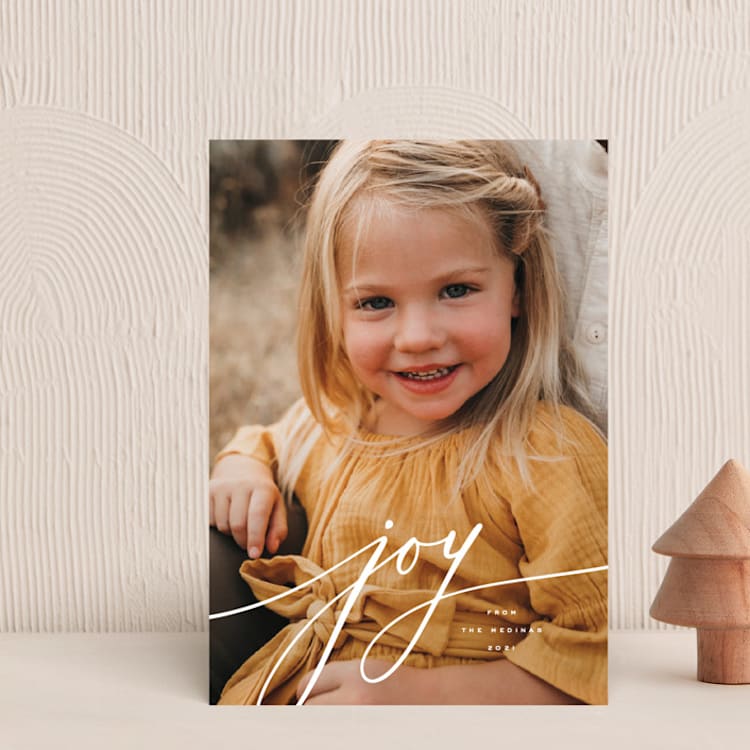 "Refined" - Holiday Cards in Snow by April Astudillo - Front