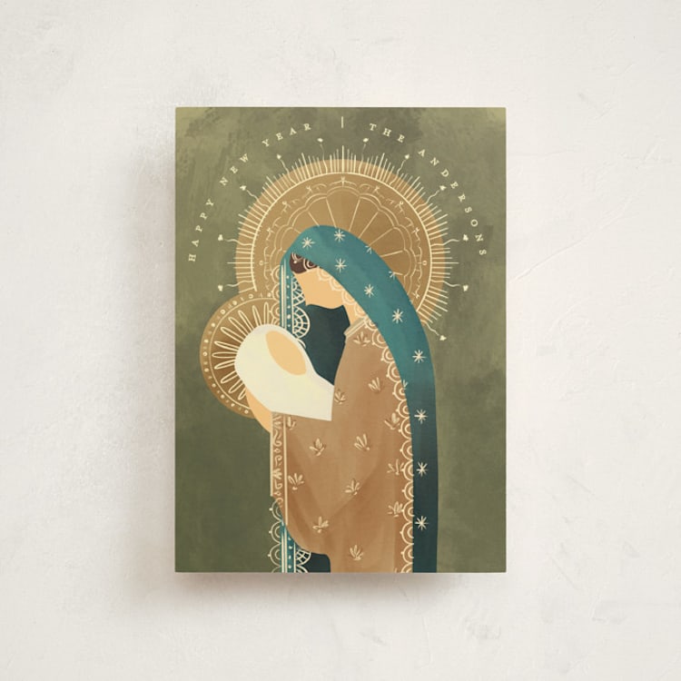 "Mother and child" - Holiday Cards in Marinique by Grae - Front