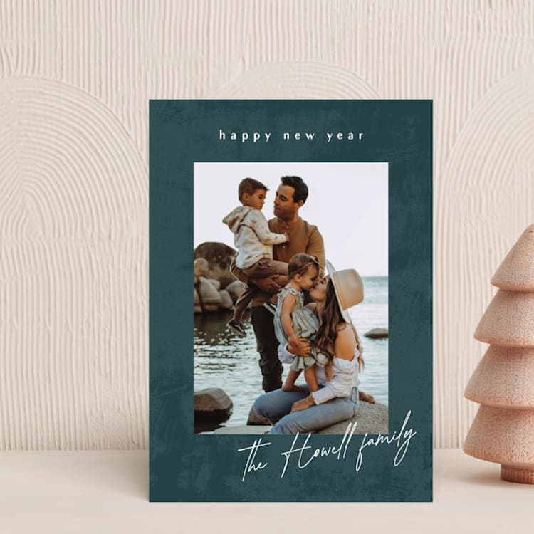 "Textural canvas" - Holiday Cards in Seaside by Stacey Meacham - Front