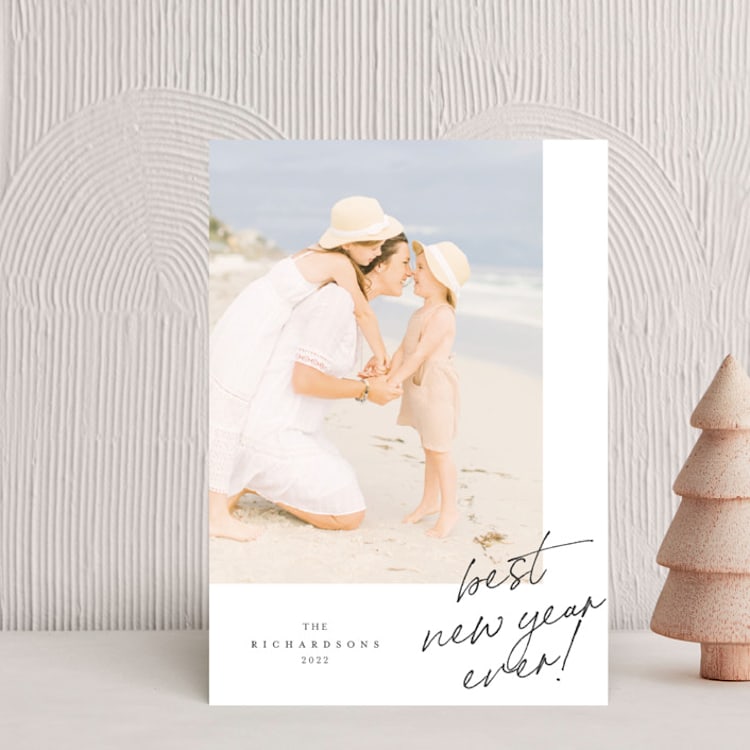 "Greeting Note" - Holiday Cards in Cardinal by Grae - Front