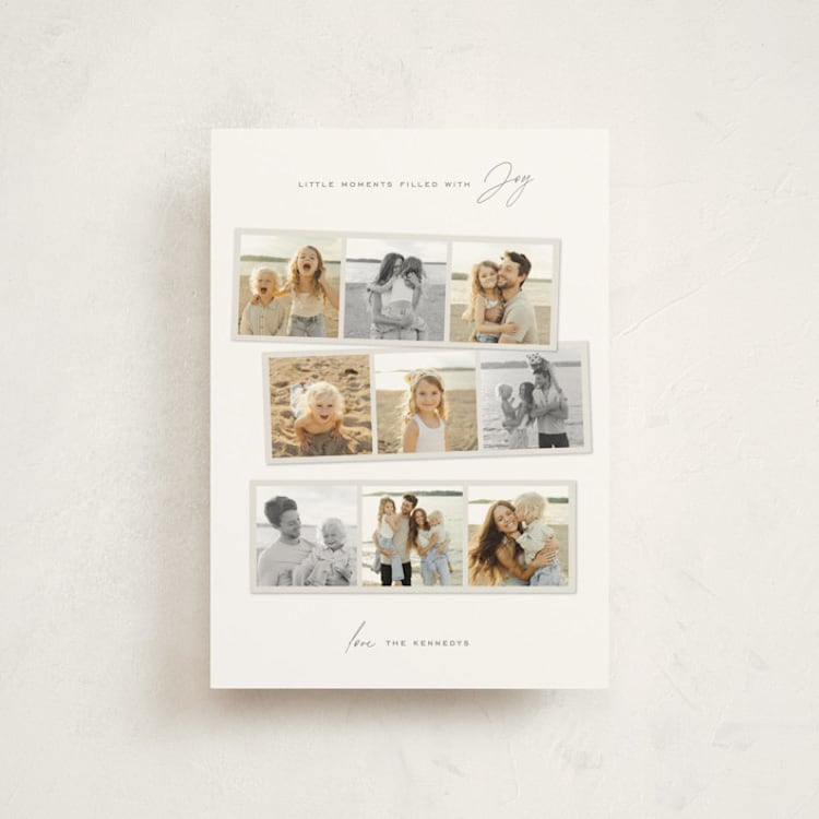 "Joyful Memories" - Holiday Cards in Snow by Lisa McLean - Front