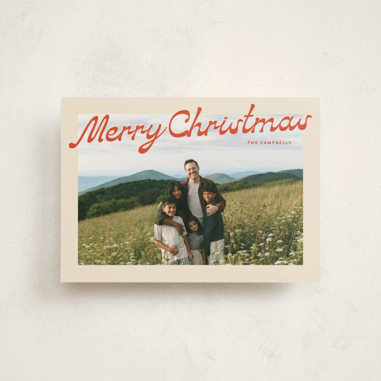 "Nostalgia" - Holiday Cards in Candy Cane by Ekko Studio - Front