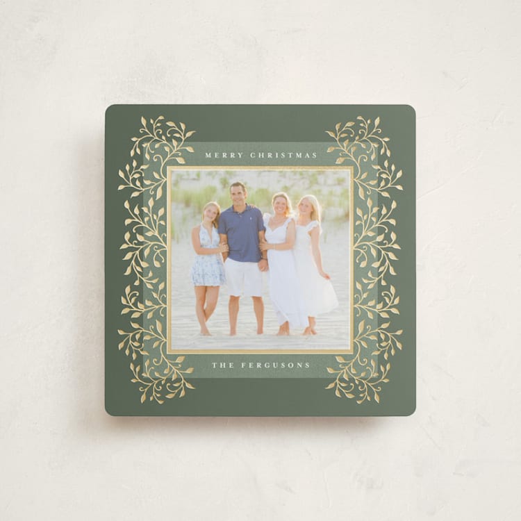 "Laurel" - Holiday Cards in Sage by Tamara Hilje - Front