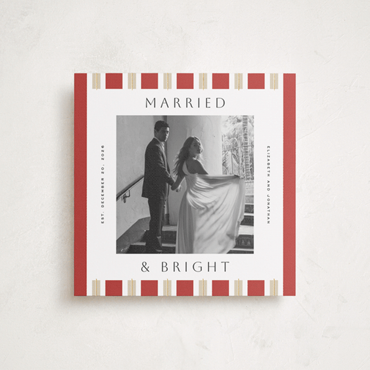 "Holiday Rhythm" - Holiday Cards in Santa Suit by Yuliya Evseeva - Front