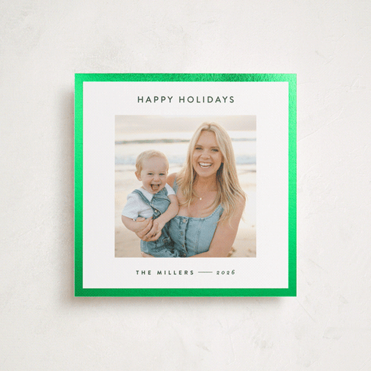 "square" - Holiday Cards in Spruce by JoAnn Jinks - Front